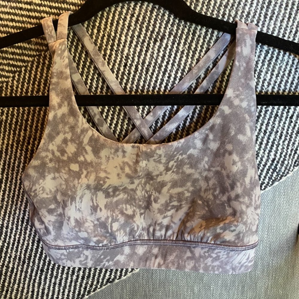 Grey Camo Energy Bra